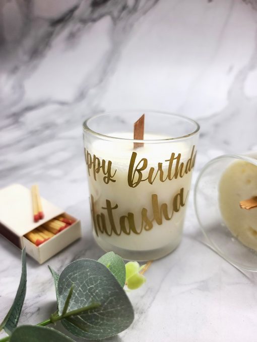 personalised candle
